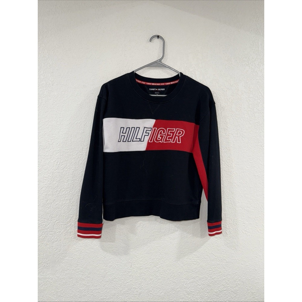 Tommy Hilfiger Color Block Crewneck Sweatshirt, Sz Medium